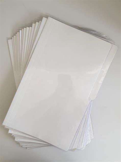 plastic folder white